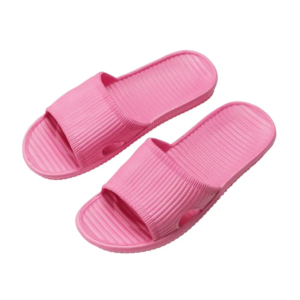 Comfort Soft Shower Stripe Summer Shoes Bathroom Slippers Women\'s Sandals Men\'s Flip-flops