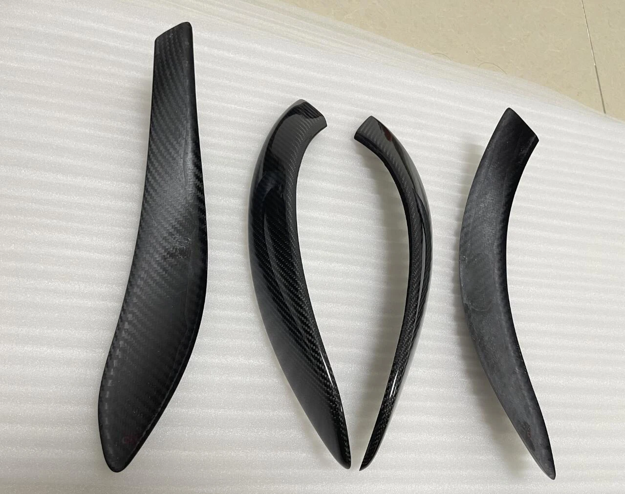 Gloss Black Real Dry Carbon Fiber Interior Door Handle Cover Sticker For BMW 3 Series F30 F34 4 Ser F36 & F32 F33 2013-ON