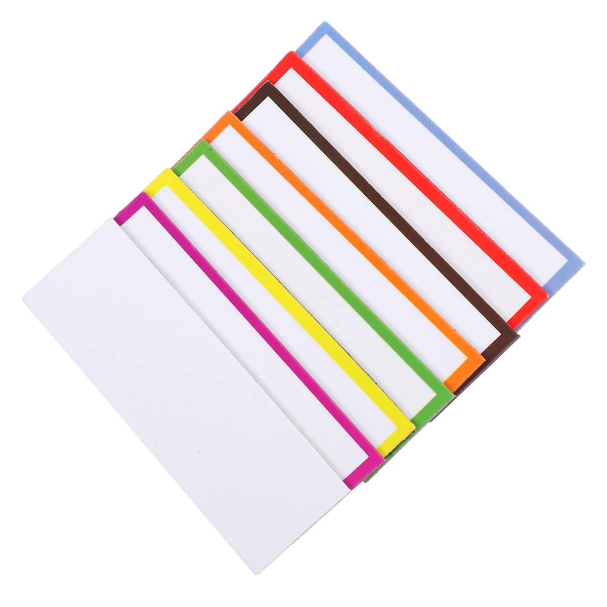 

Magnetic Name Tags Rewritable Labels Blank Magnets Reusable Classroom Office Supplies Bright Color Practical Decorations