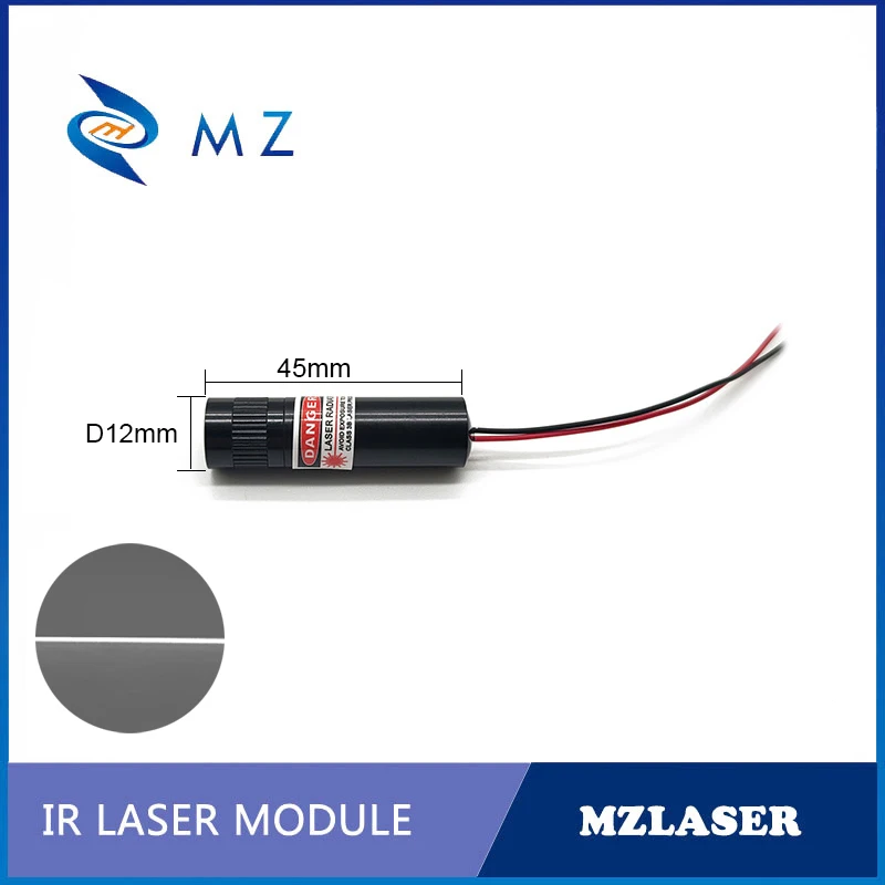 Imagem -02 - Mini Linha Módulo Infravermelho do Diodo Laser do ir Focalização Ajustável Mais Baixo Poder Estojo Compacto Classe ii 3v 5v 12v 24v 780nm 1mw