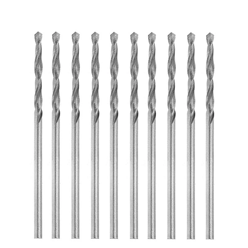 E06B Multifunction 10 Pcs Tiny Micro HSS 0.7mm Straight Shank Twist Drilling Bit