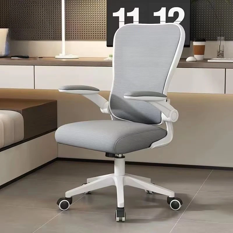 Simple boss chair with fixed armrest adjustable height rotatable