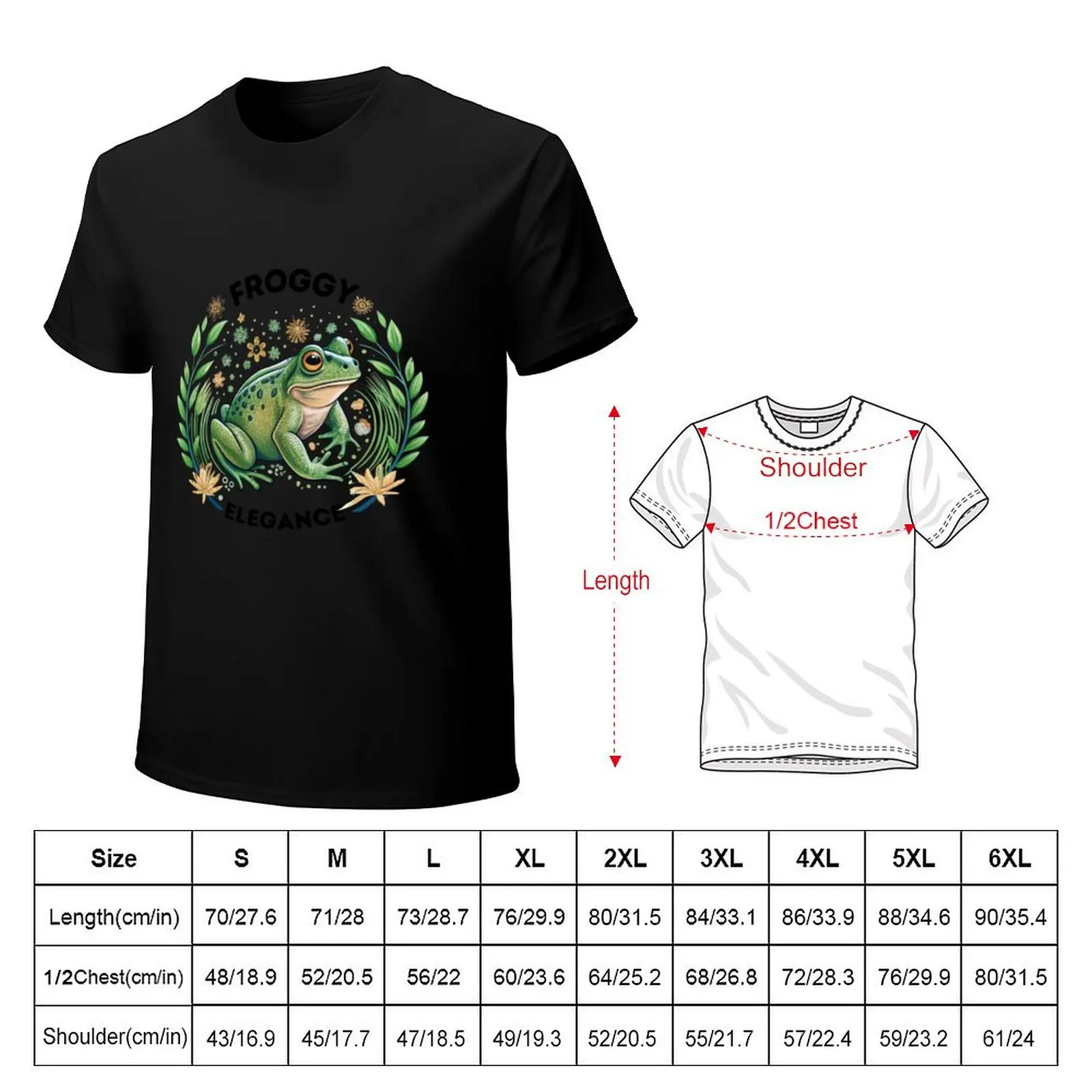 Froggy Elegance shirt T-Shirt t shirts with prints T-Shirt