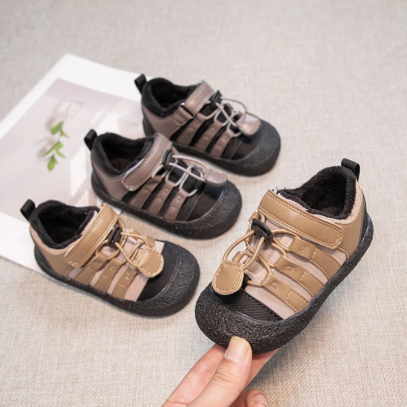 Children Sports Shoes Soft Soled Boys Casual Shoes Anti-Slippery Baby First Walker Shoes Size 22-31 Spring Autumn 2024 New