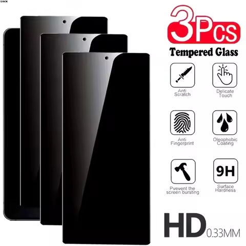 3Pcs Anti Spy Tempered Glass for Samsung Galaxy S25 Edge S24 S25 Ultra S23 S22 S21 Plus S24 S25 FE Full Cover Screen Protector