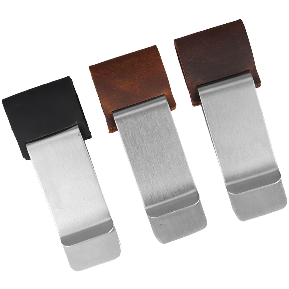 

3pcs Steel Stainless Steel Pencil Clip Pen Clips Practical Notebook Journal Stationery Metal Holder School Supplies