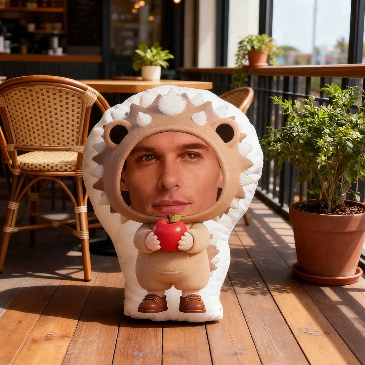 Gepersonaliseerde leuke gezichtskussen - Aangepaste foto dubbelzijdig bedrukking, Egel, ideaal cadeau voor verjaardag, Thanksgiving, Kerstmis, Geschikt voor moeder, Uniek en ademend, Geschikt voor haar, hem, het, vriendin, vader, moeder, familie, vrienden, jubileum, verjaardag, Valentijapon, Valentijnsdag, feestdag, feestdag, feestdag, feestdag, feestdag, feestdag, feestdag, feestdag, feestdag, slaapkamer, feestdag, feestdag, slaapkamer, slaapkamer, feestdag, slaapkamer, slaapkamer, sl