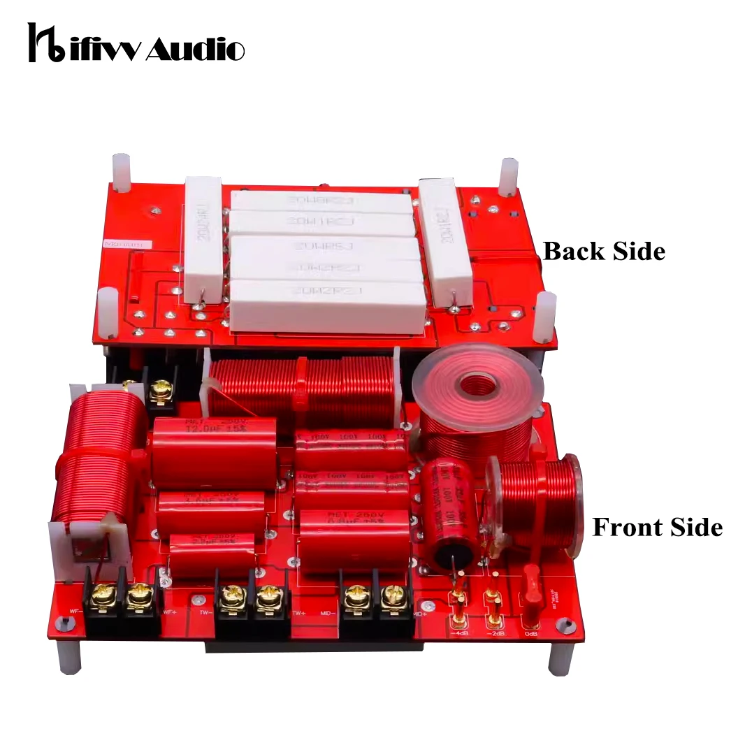 350W Hifi 3 Way Frequency Dividers Circuit Board For Home Bookshelf Speaker 3 Unit Tweeter Bass 3-Way Crossover Filters Module