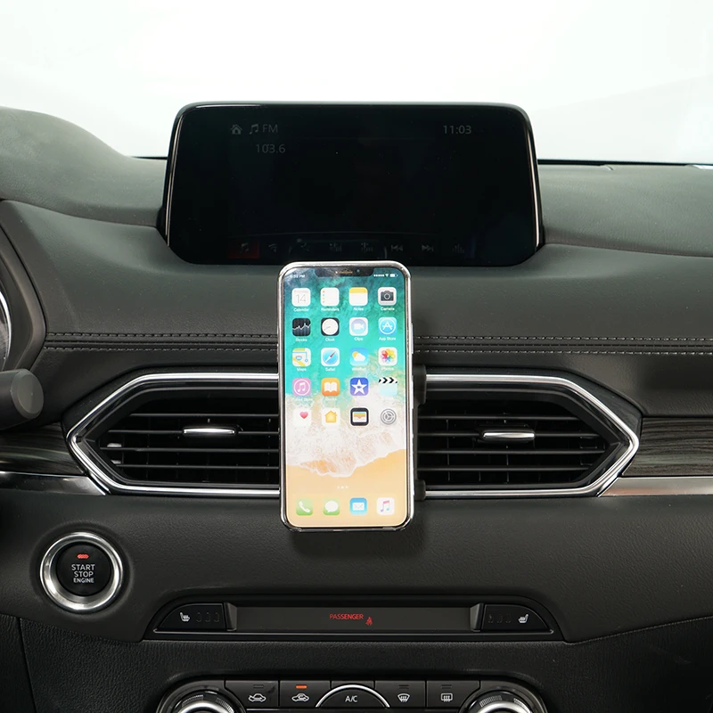 Magnetic Car mobile phone holder gps holder cell phone cradle  bracket for Mazda CX5 CX-5 CX8 CX-8 2017 2018 2019 2020 2021 - Image 3