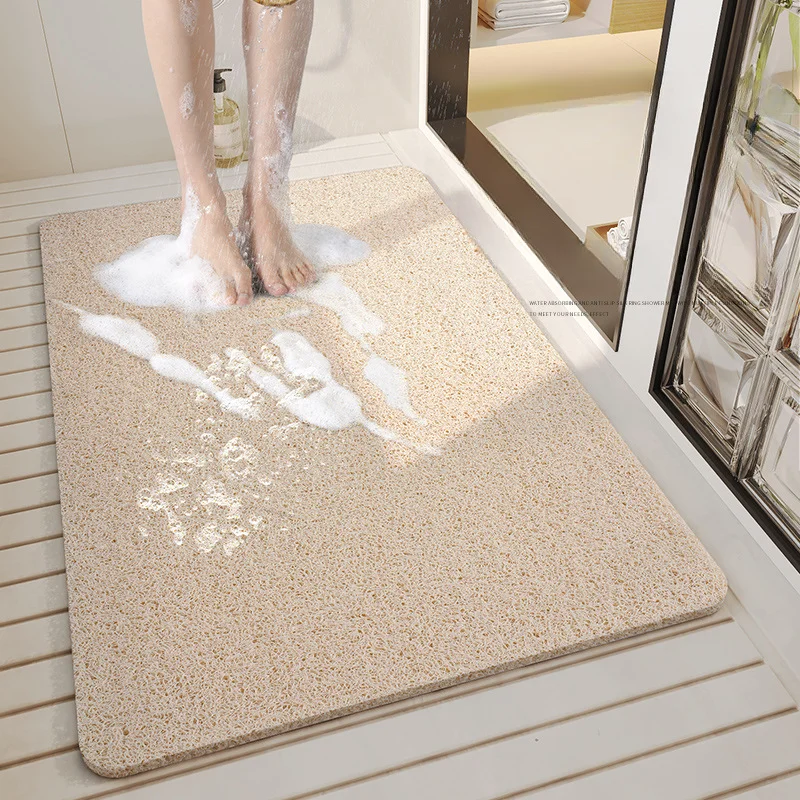 Bathroom Non-slip Mat Shower Room Bathing Foot Mat Wire Ring Toilet Floor Mat Household Waterproof Mat