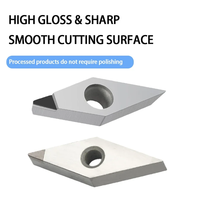 

PCD CBN Diamond CNC Inserts VCGT Can Machine Materials Such As Aluminum CopperCast Iron Quenched Parts