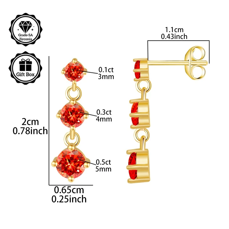 

Иглы LAMVOICE с цирконием 1,8 карата, подарок для дочки, иглы для женщин, иглы из стерлингового серебра 925 пробы, подарок для семьи