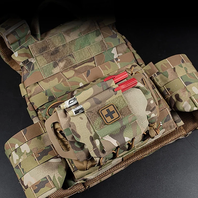 Tactical IFAK Pouch MOLLE Rapid Deployment First-aid Kit Survival Outdoor Hunting Emergency Bag Camping Medical Kit