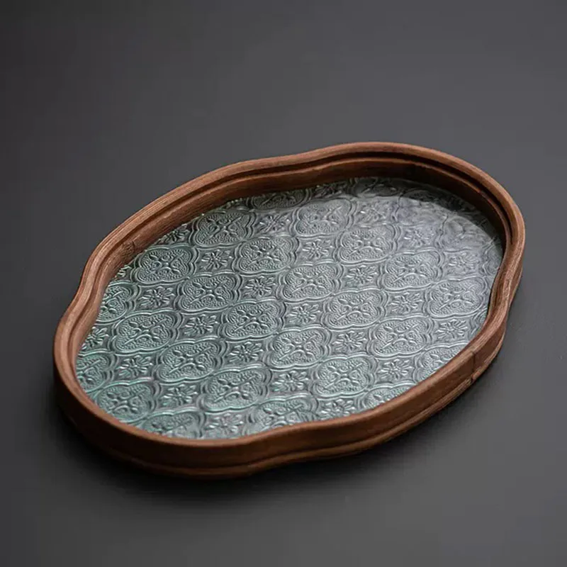 Irregular Afeteria Tea Tray Living Room Coasters Hospitality Office Tea Tray Dining Accessories Bandeja Madera Home Decorationgs 6