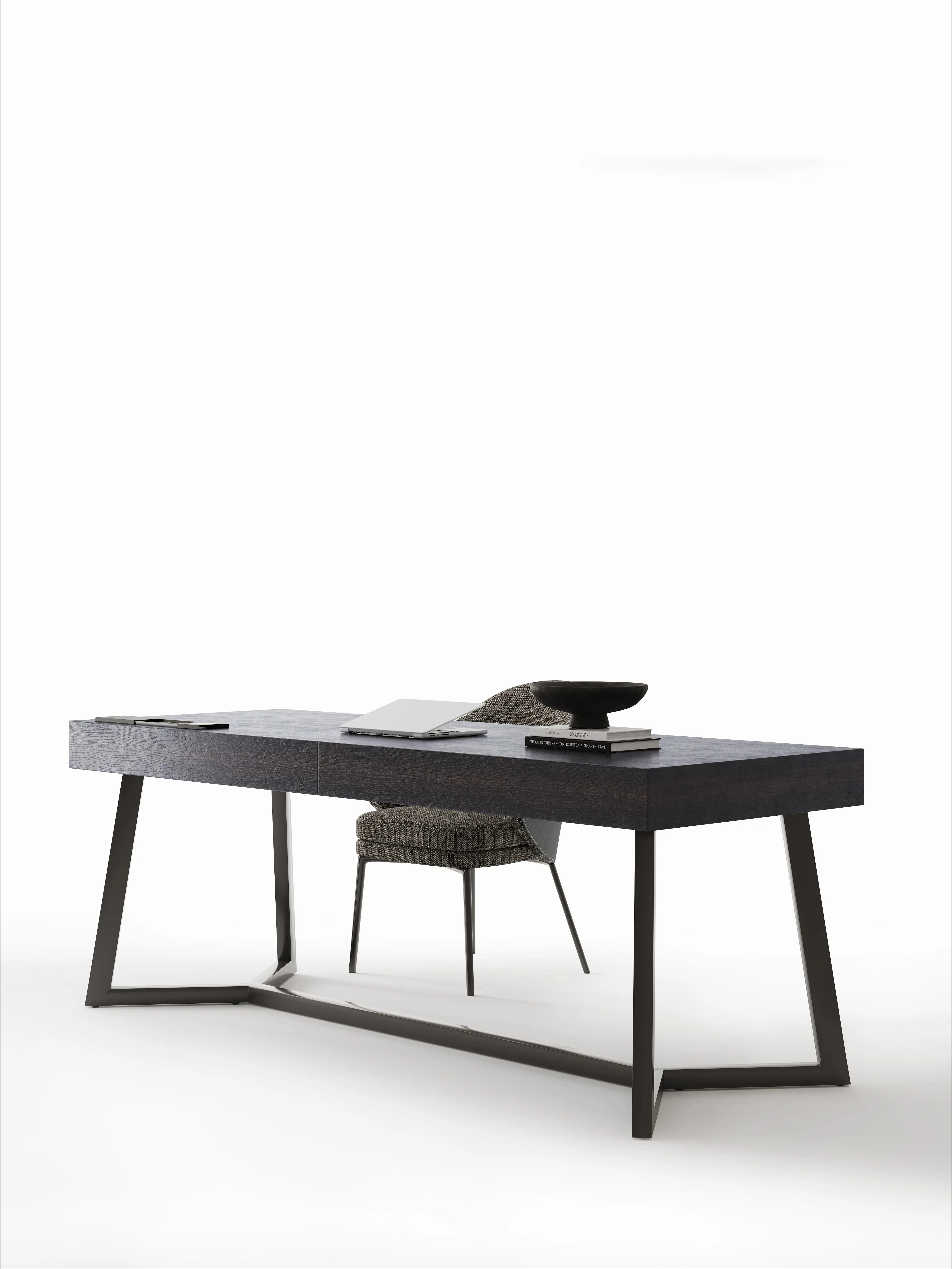 

Italian Light Luxury Study Desk Design Sense Computer Desk Home High-End Office Table