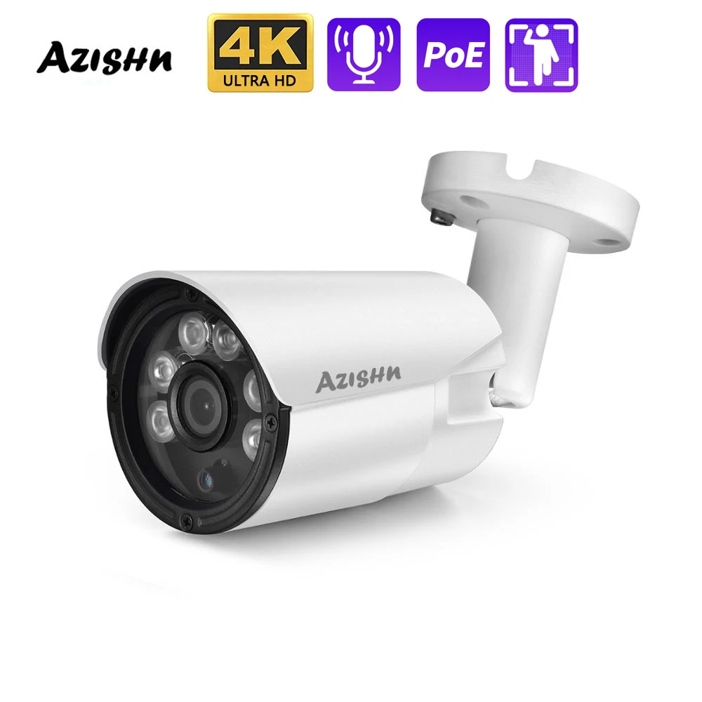 

Ultra HD 4K 8MP 5MP HD H.265 IP Camera 4MP P2P AI Human Detection IR Night Vision 48V POE Video Surveillance Outdoor Camera