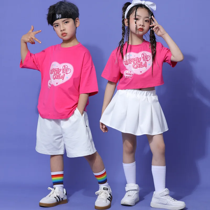 Children's Cheerleading Costume Games Opening Ceremony Costume Boys and Girls Hip Hop Street Dance Girls Jazz Dance suit