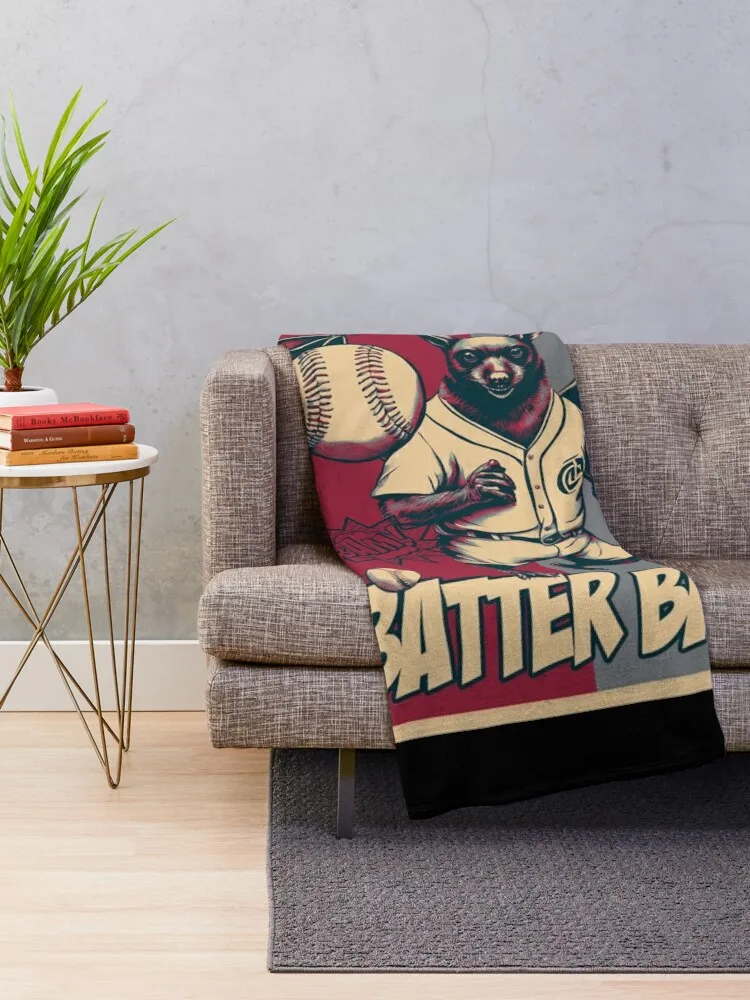 Batter Bat Funny Baseball Bat HOPE Throw Blanket Weighted Flannels Summer Beddings Blankets