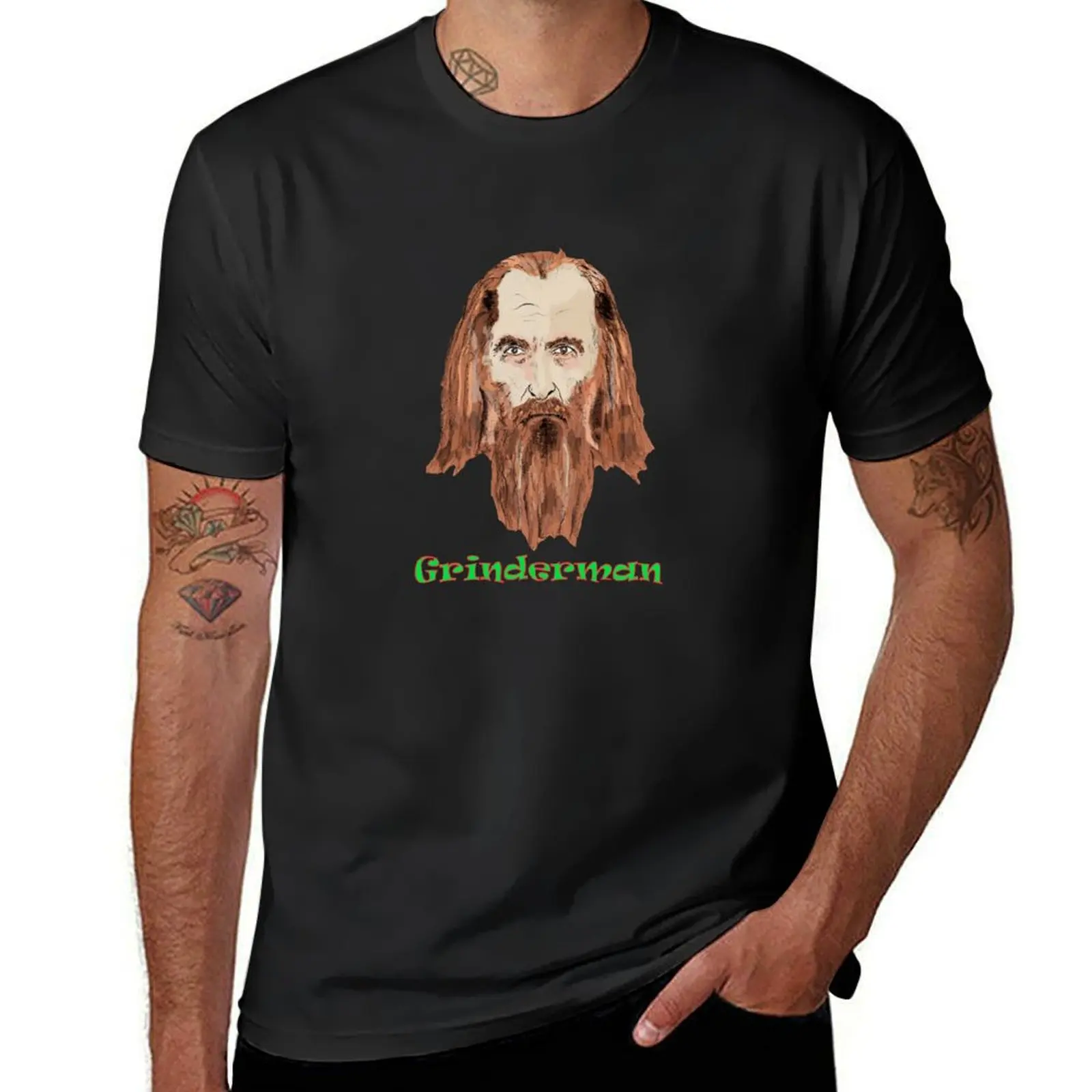 GRINDERMAN - WARREN ELLIS T-Shirt boys animal print oversized mens graphic t-shirts