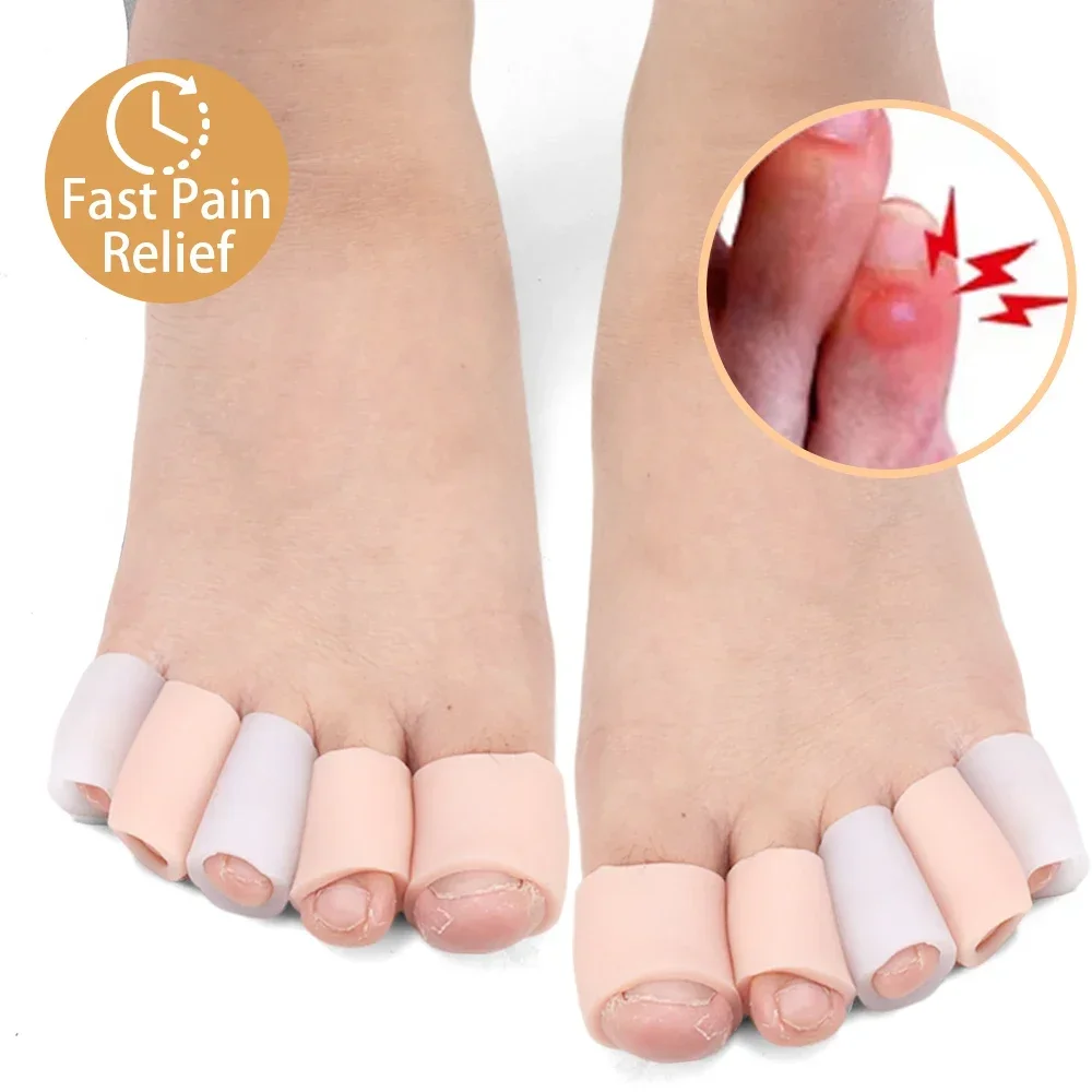 Parker-Juste de protection en silicone souple pour les soins des doigts des pieds, Tube élastique confortable, Coupable, Bunion, Amlisters, Pinkie, Pédicure