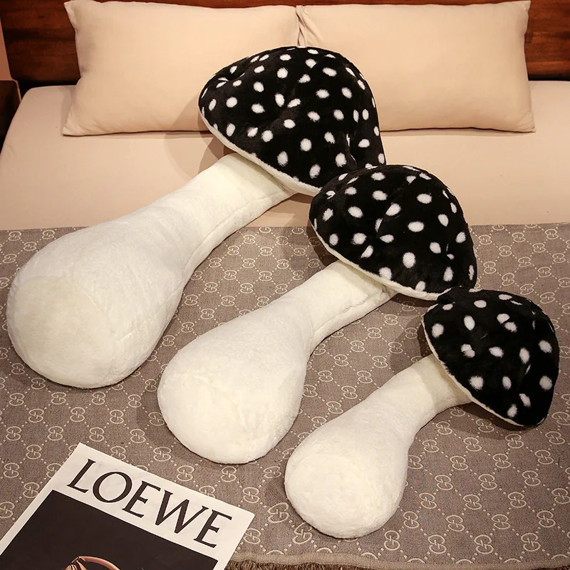 130cm Creative Soft Long Mushroom Pillow Plant Toys Cushion Plush Stuffed Sofa Floor Home Sofa Pillow Children Girls Gift