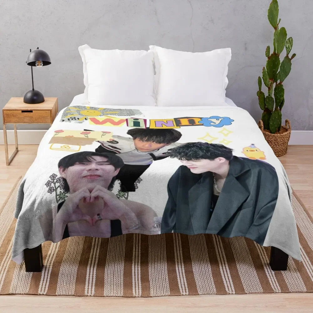 

Winny Bl Thai actor Throw Blanket Lightweight Warm Blanket for Travel Camping