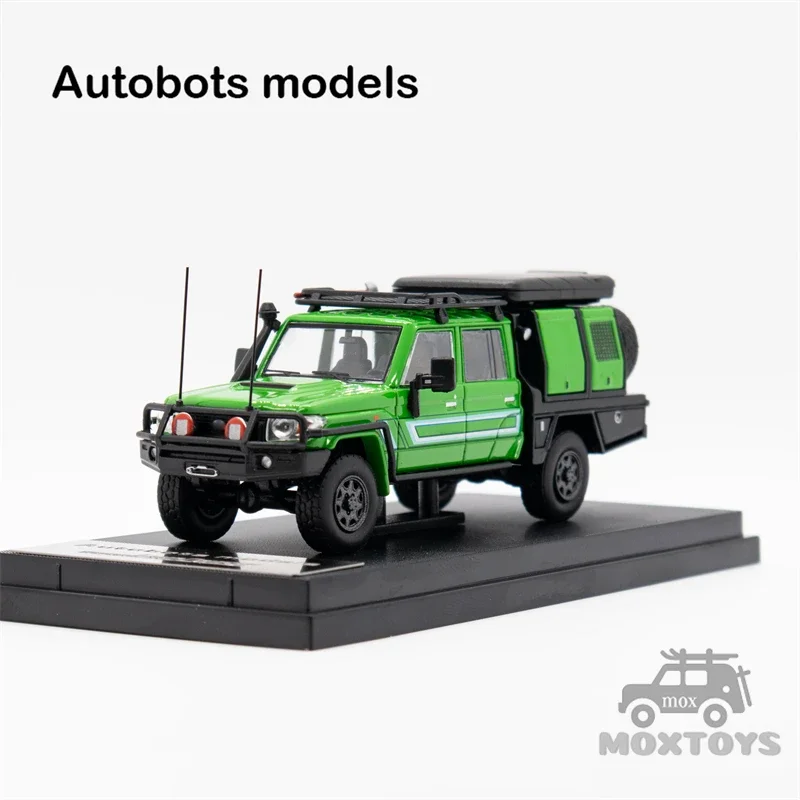 Autobots Models 1:64 Land Cruiser LC79 Pickup Double Cabin Green Livery Diecast Model Car