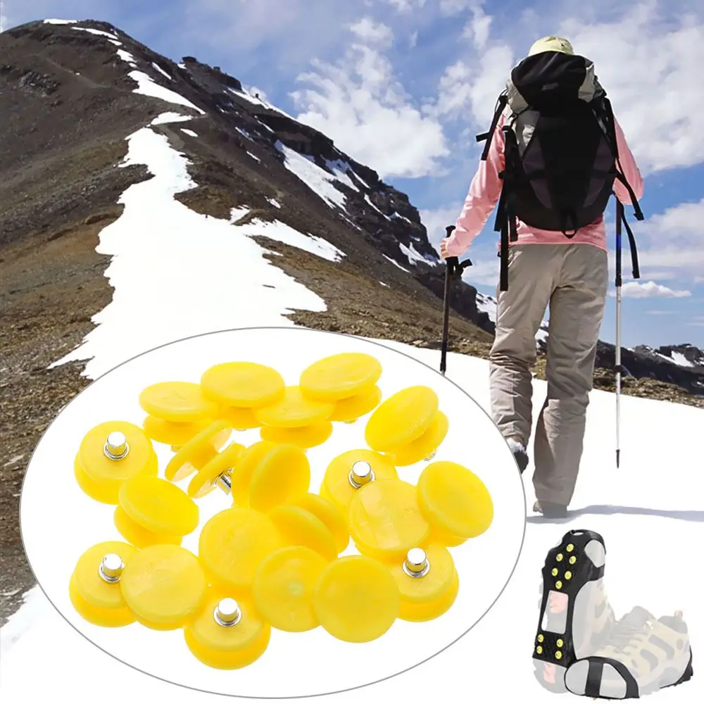 10pcs/20pcs/30pcs Practical Anti-slip Ice Gripper Shoe Grippers Cleats Teeth Nail Shoe Spike Climbing Crampons