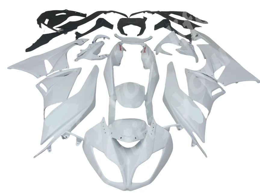 Whole White aftermarket body parts fairings for Kawasaki Ninja 636 ZX6R 09 10 11 fairing kit ZX-6R 2009 2010 2011