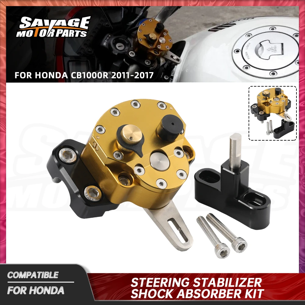 CB1000R Steering Damper Stabilizer For Honda CB 1000 R 2011-2017 Motorcycle Linear Steering Damper Stabilizer Reverse Safety