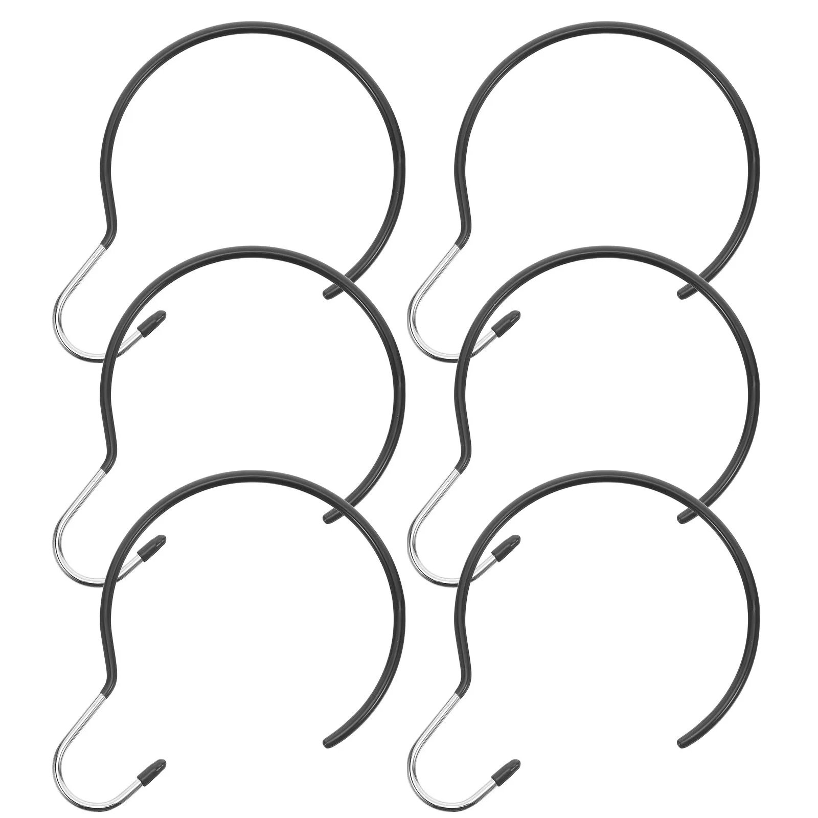 

6Pcs Scarf Holder Organizer Plastic Rack Multipurpose Hanger Closet Storage Belt Tie Display Space Saving Scarf Hanger