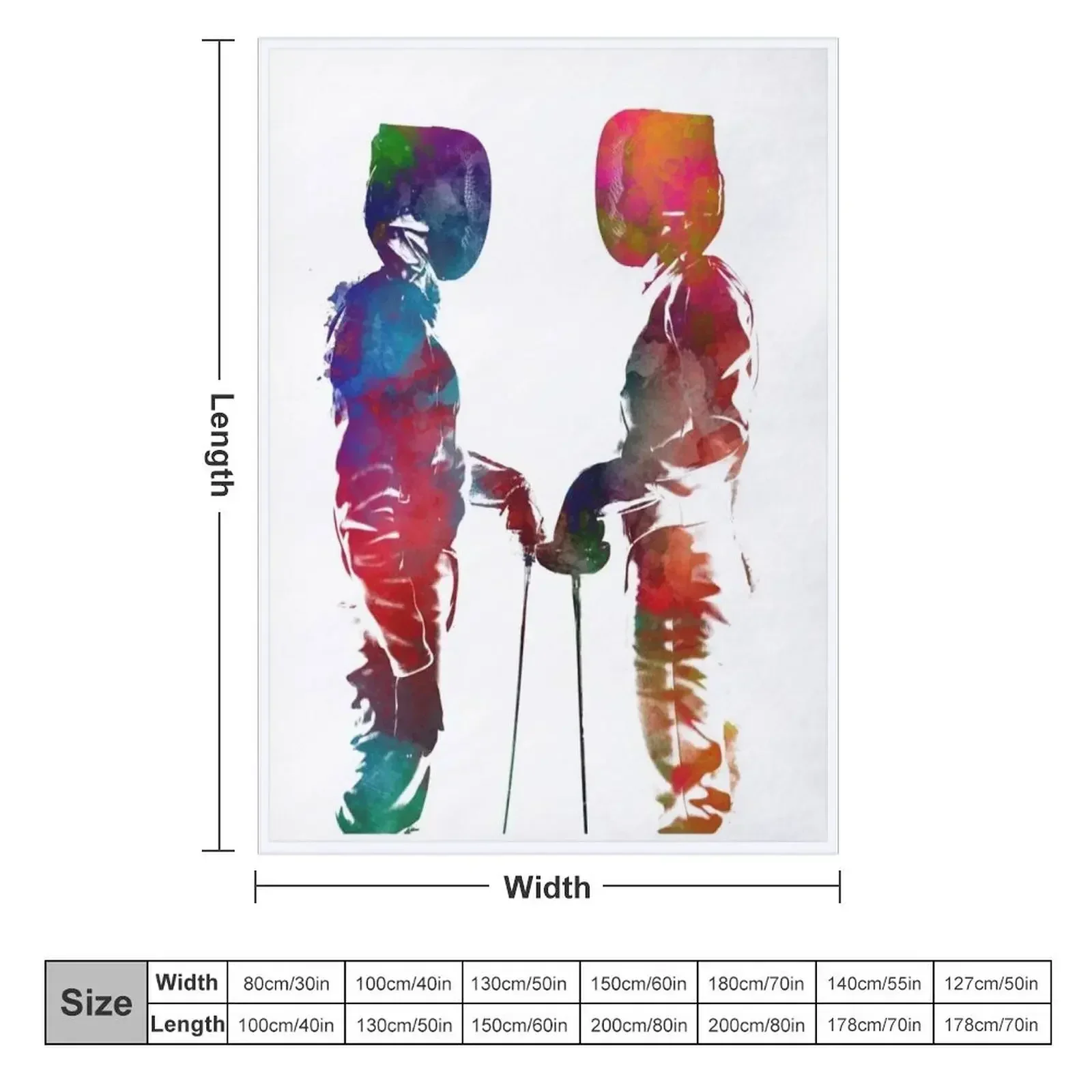 fencing sport art #fencing #sport Throw Blanket Stuffeds Quilt Thins Designers Polar Soft Plush Plaid Blankets