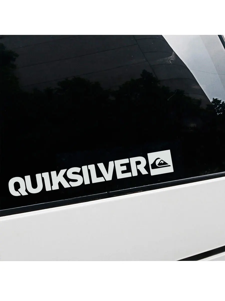 Adesivo de vinil quiksilver para carro, adesivo decorativo para para-choque, motocicleta, janela de carro, espelho retrovisor, 1 peça