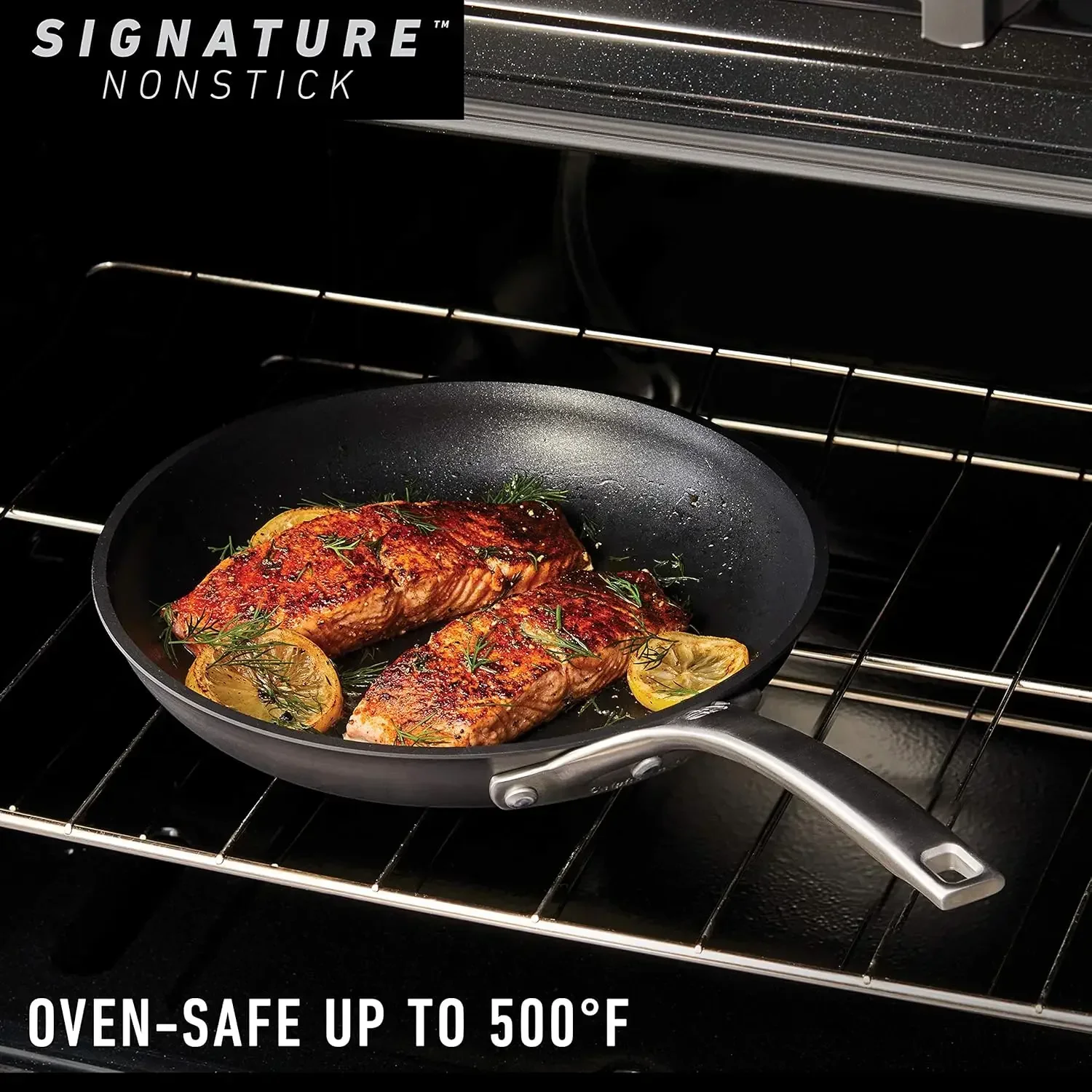 

[XMSJ]Signature Hard-Anodized Nonstick 12-Inch Flat-Bottom Wok with Cover