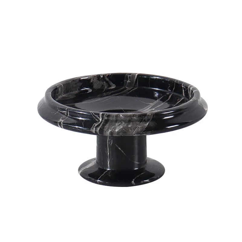 

Home coffee table marble fruit plate soft decoration jewelry fruit plate light luxury ornament