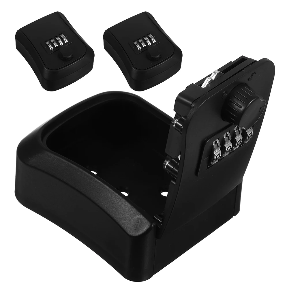 

3 Pcs Key Box Safe Numerical with Lock Lockbox Security Door Locking Storage Portable