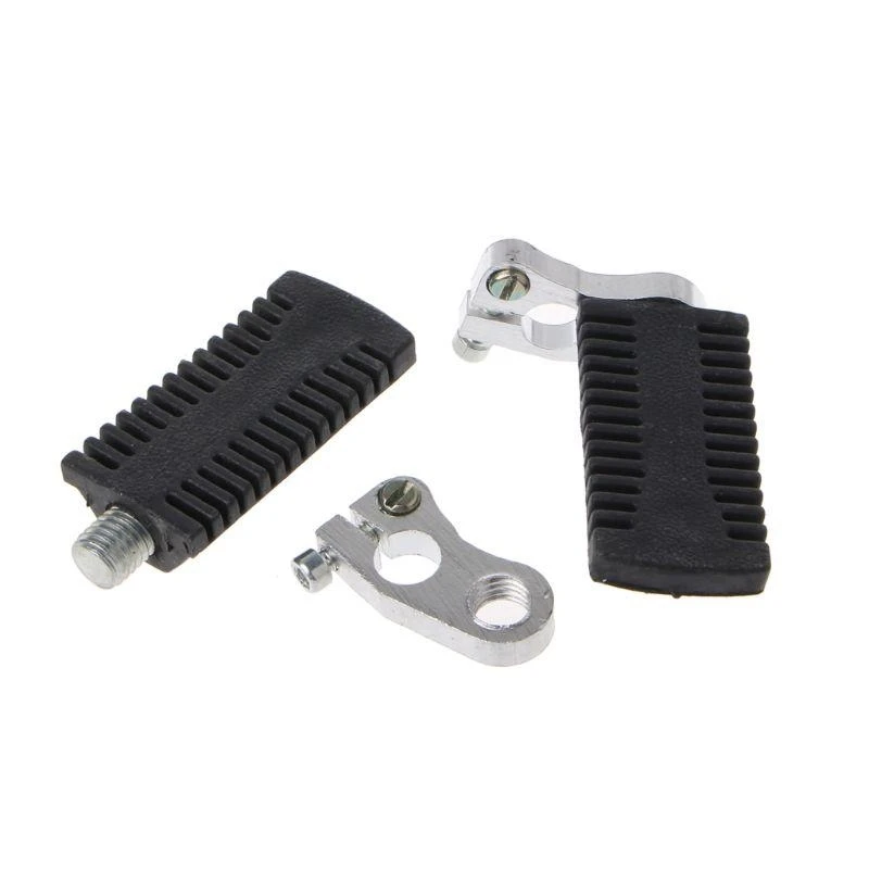 Motorcycle Pedals Anti-Slip Foot Pegs Rest Footrests Footpegs For 47/49cc Pocket Dirt Bike Quad ATV Motocross