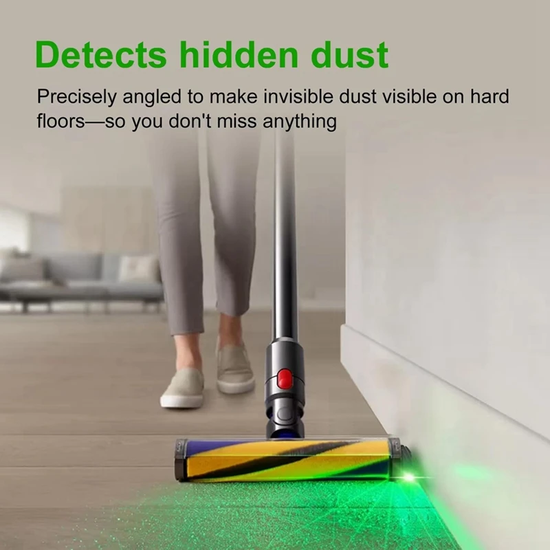 โคมไฟแสดงฝุ่น LED เครื่องดูดฝุ่นแสงสีเขียวสำหรับขนสัตว์เลี้ยงสุนัขขนอุปกรณ์เสริมดูดฝุ่นสากลอัพเกรด