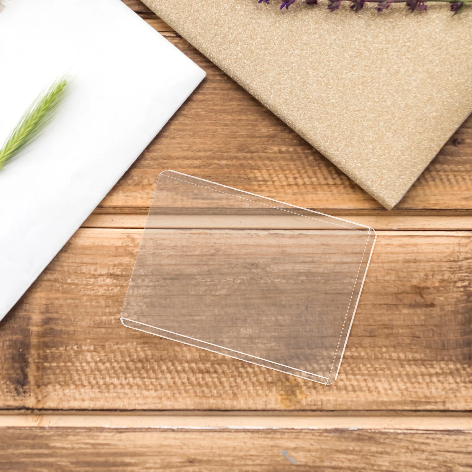 ซองใส่บัตรพีวีซี 25 ชิ้น สำหรับป้องกันบัตรพนักงาน นักเรียน สำนักงาน