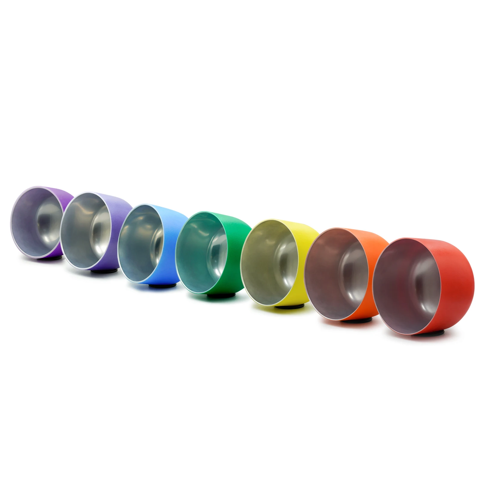 

Hye-eun 8inch 432hz/440hz Color&Silver Quartz Crystal Singing Bowl Yoga Meditation Chakra Tibetan Sound Bowl Musical Instruments