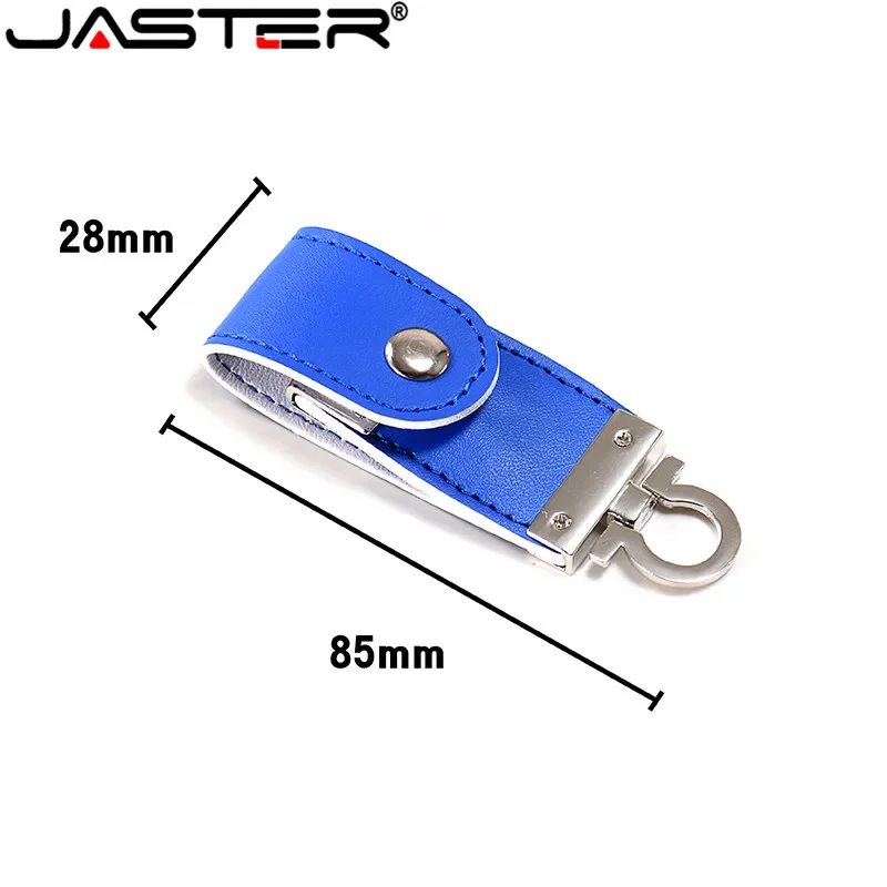 JASTER Wholesale Leather Usb Flash Drive Fur Key Chain Pendrives 8gb 32gb Commercial Memory Stick 4gb16gb 64GB Usb Creativo Gift