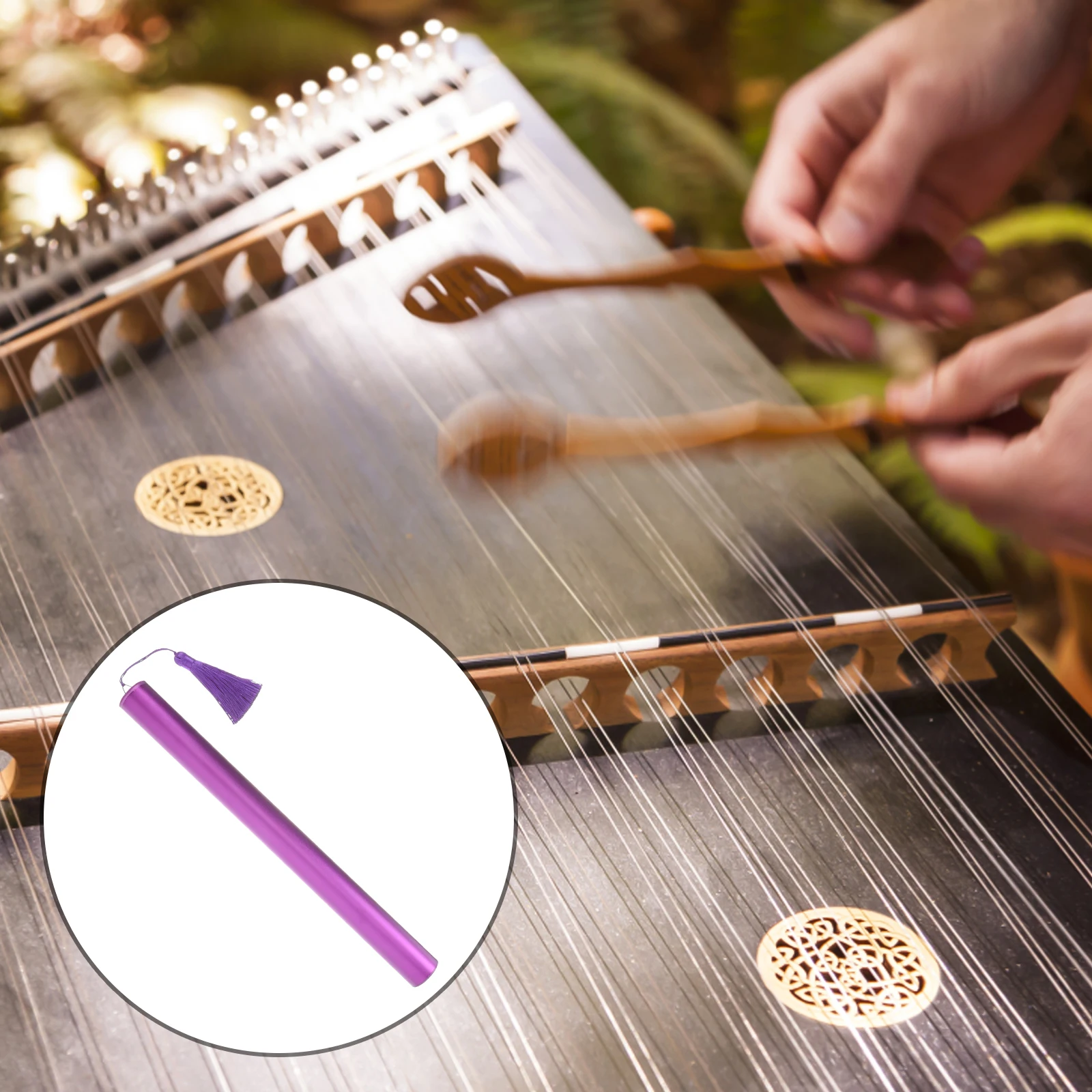 

Aluminum Alloy Dulcimer Storage Tube Portable Case For Yangqin Practice Beginners Musicians Instrument Parts Metal Case