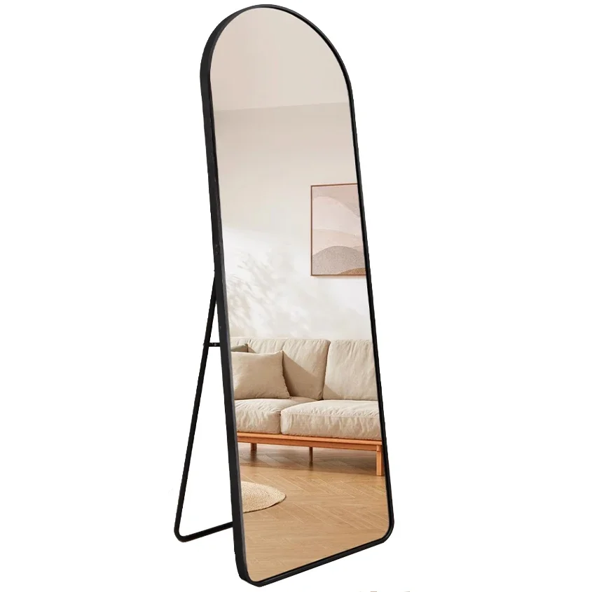 

French floor-to-ceiling arched full-length mirror Home wearing mirror wall-mounted cloakroom fitting mirror