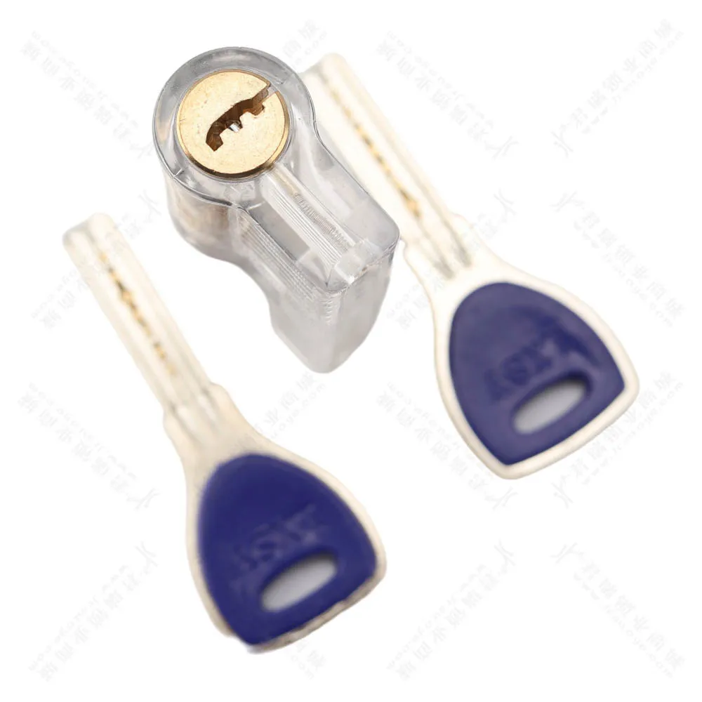 HUK LG006 Transparent Lock Pick Visible Training Skill Cutaway Inside Copper Padlock Tool for Locksmith Supplier