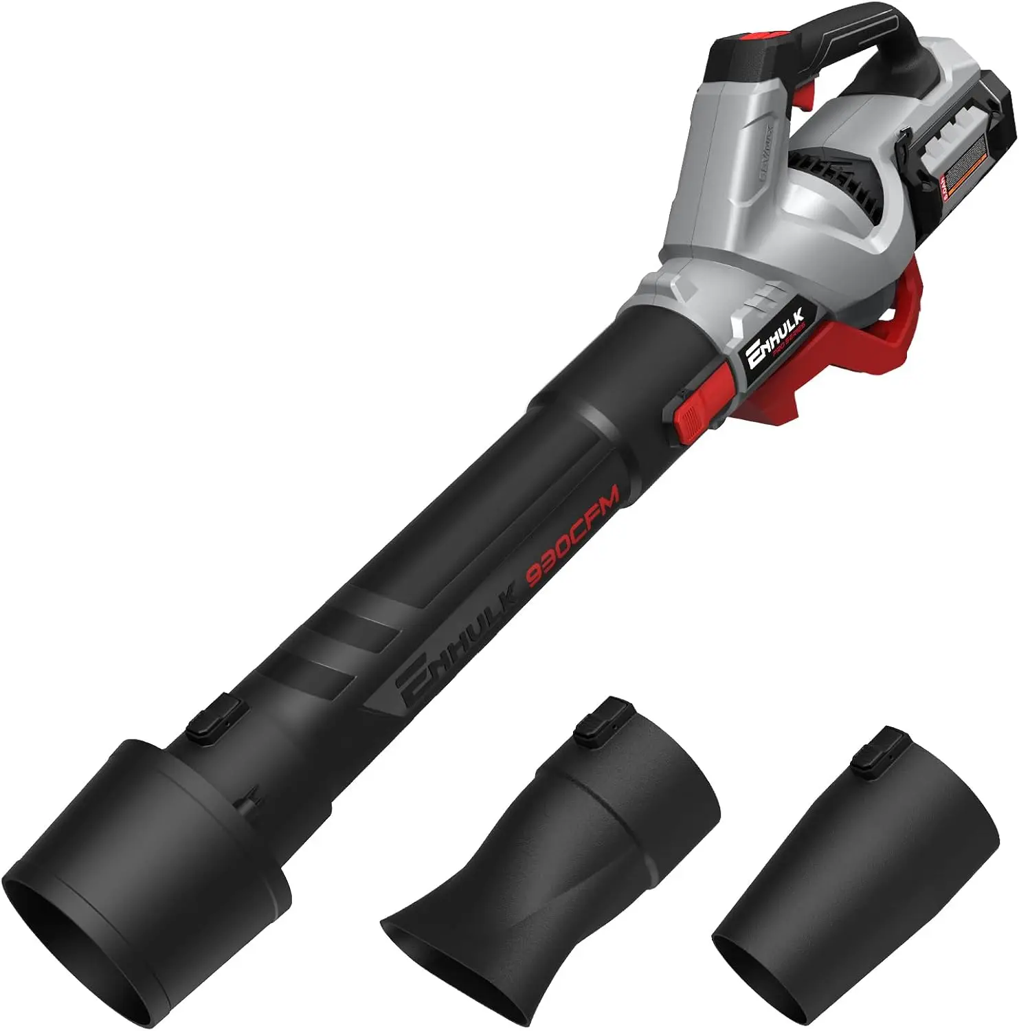 

Leaf Blower Cordless, 58V Powerful Turbo Blower, Max. 930 CFM, Variable-Speed, Coolblast Tech, 5.0AH Battery and Charger