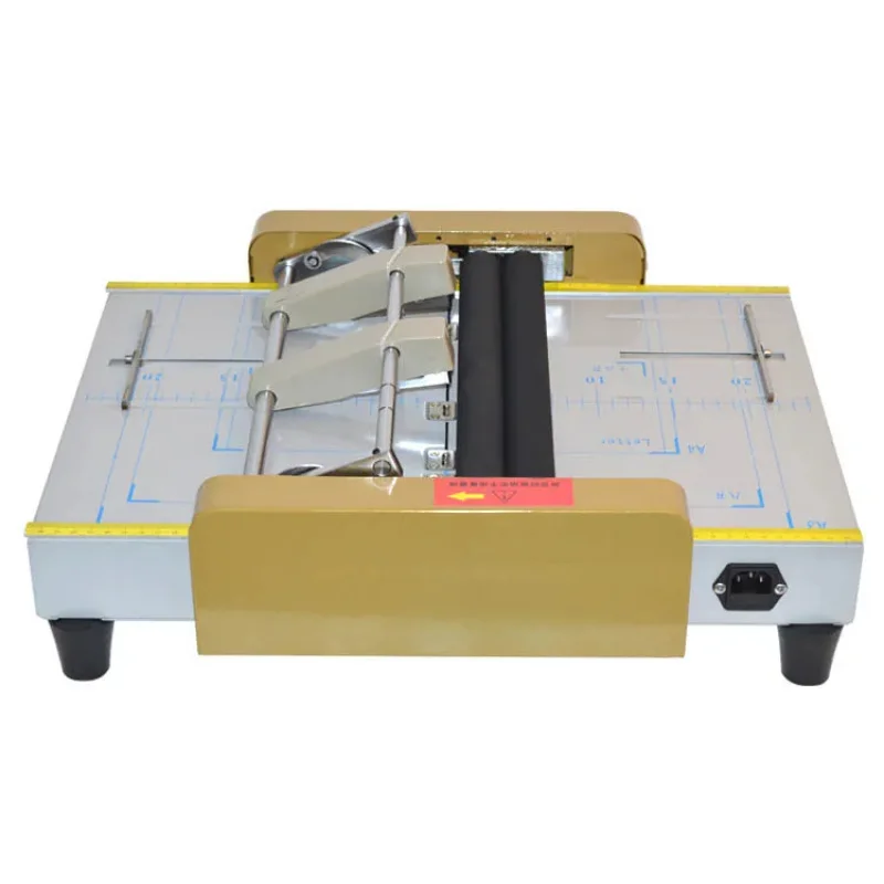 220V/110v stapler A3 SIZE electric creasing card folding hines color pages dashed hine