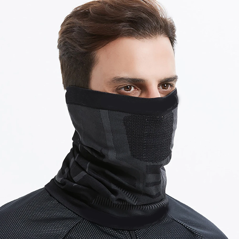 

Fiber Cycling Neck Guard Face Cover Windproof Warm Scarf Mask for Men Women Outdoor Sports Skiing Jogging Mountaineering