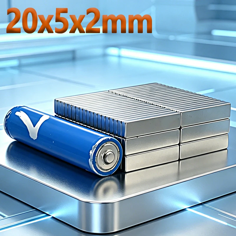 N35 NdfeB 20x5x2mm Magnet Square Shape Permanent Magnetic Imanes 20*5*2mm Accessory Neodymium Fridge Craft Diy Magnet 10-300pcs