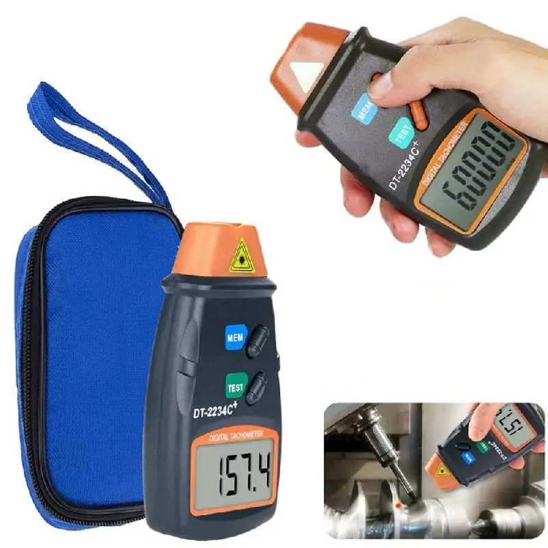 Digital Laser Optical Tachometer Non-contact Rotational Speed Rotational Speed Laser Tachometer Rotational Speed 2.5 To999.9 RPM