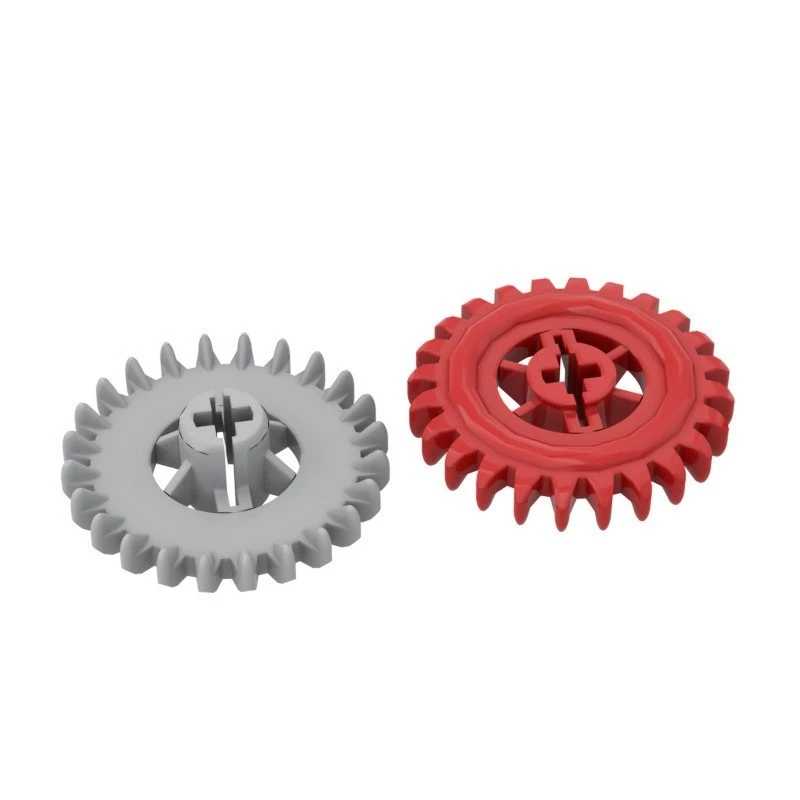 Building Blocks Small Particle 24 Crown Tooth Gear Mocdiy Model Spare Parts Crown Tooth Set Toy 1378 Compatible with LEGO 3650